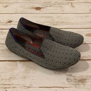 Rothy's Charcoal Grid Loafer RARE Discontinued Size 6